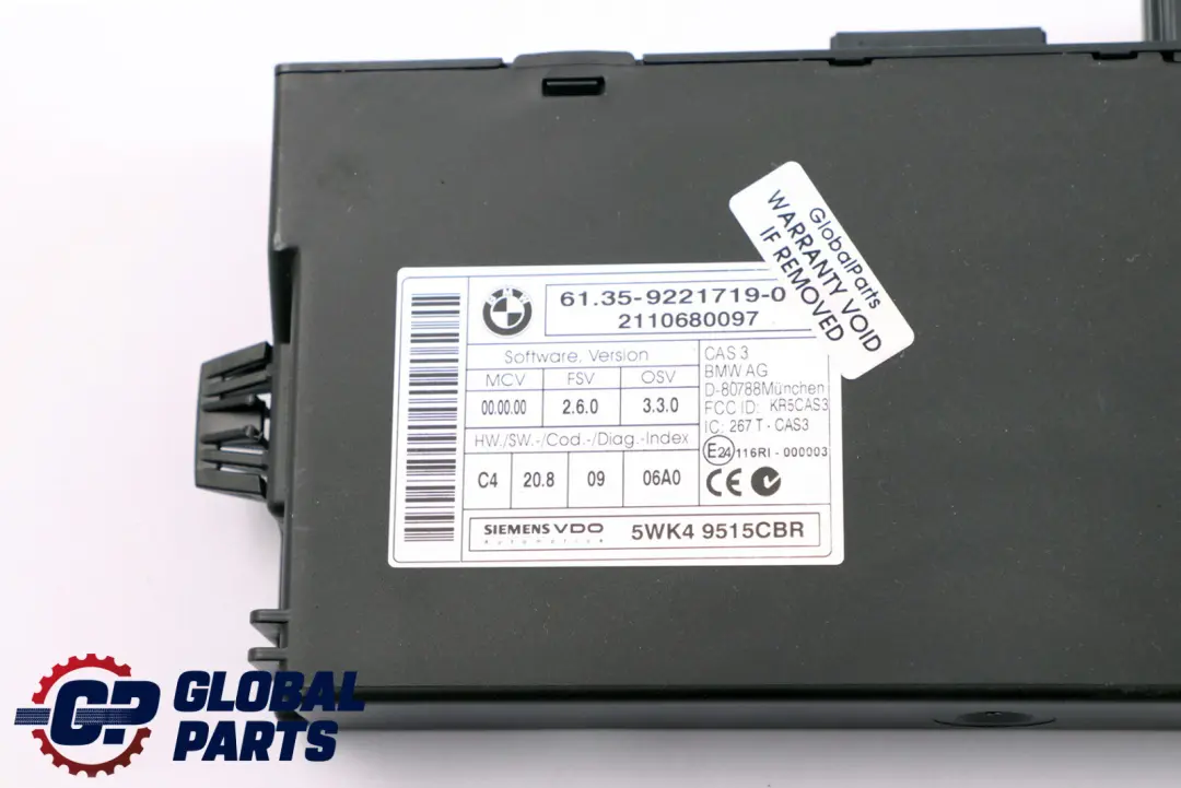 55kW N16 1.6 75PS Centralina Dme CAS3 + Conclusioni per Mini R56 LCI One con numero di parte 7620987 Mini R56 LCI One 55kW N16 1.6 75PS Centralina Dme CAS3 + Conclusioni - SKU 7620987-2 - Numero di parte 7620987