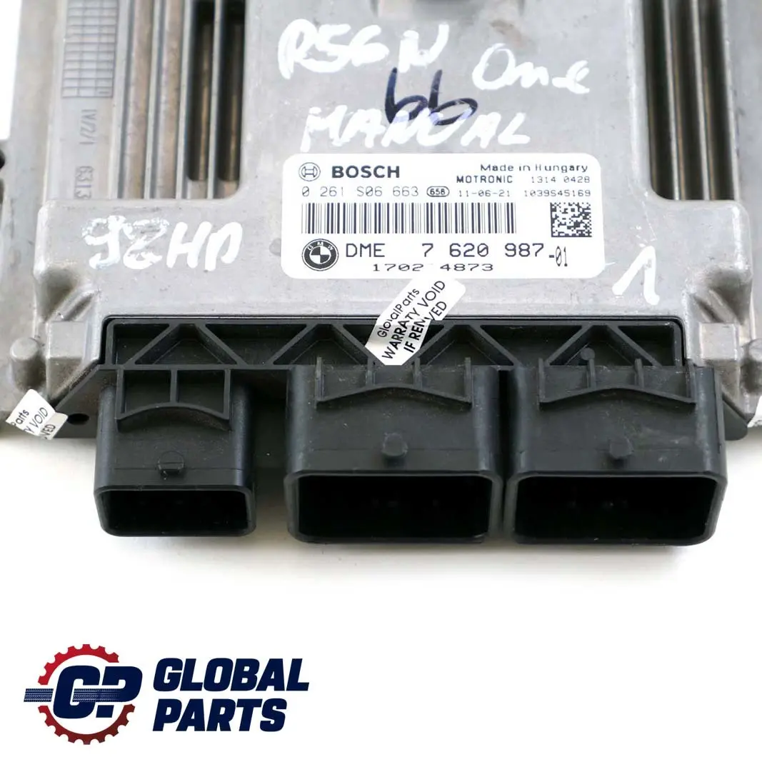 ECU Kit DME Manual to Mini Cooper One R55 R56 LCI R60 Petrol N16 Engine with Part number 7620987 Mini Cooper One R55 R56 LCI R60 Petrol N16 Engine ECU Kit DME Manual - SKU 7620987 - Part number 7620987