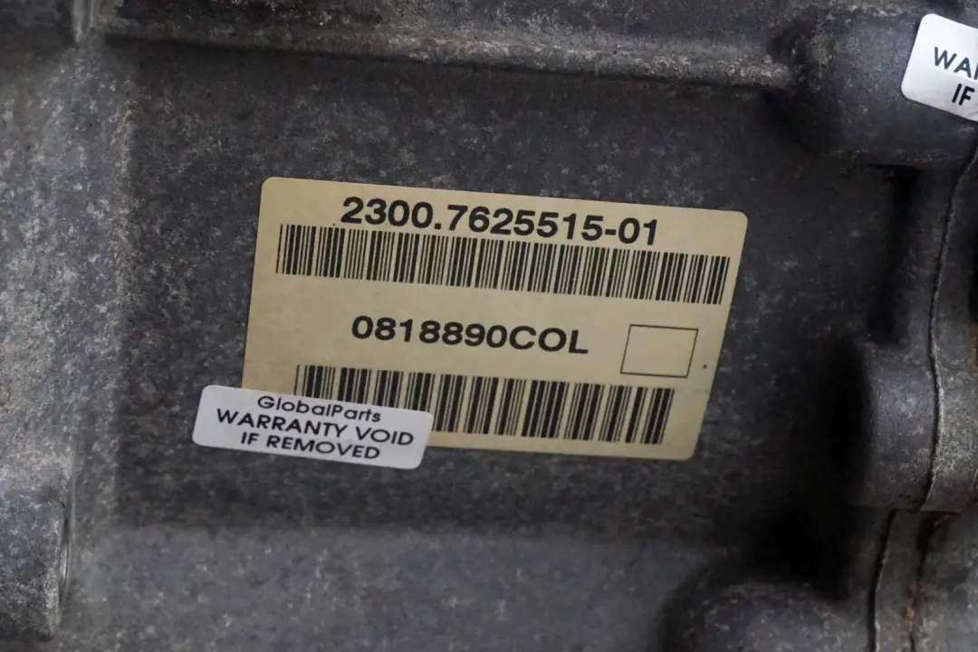 Gearbox COL WARRANTY to Mini Cooper S JCW John Cooper Works R55 R56 Manual with Part number 7625515 Mini Cooper S JCW John Cooper Works R55 R56 Manual Gearbox COL WARRANTY - SKU 7625515 - Part number 7625515