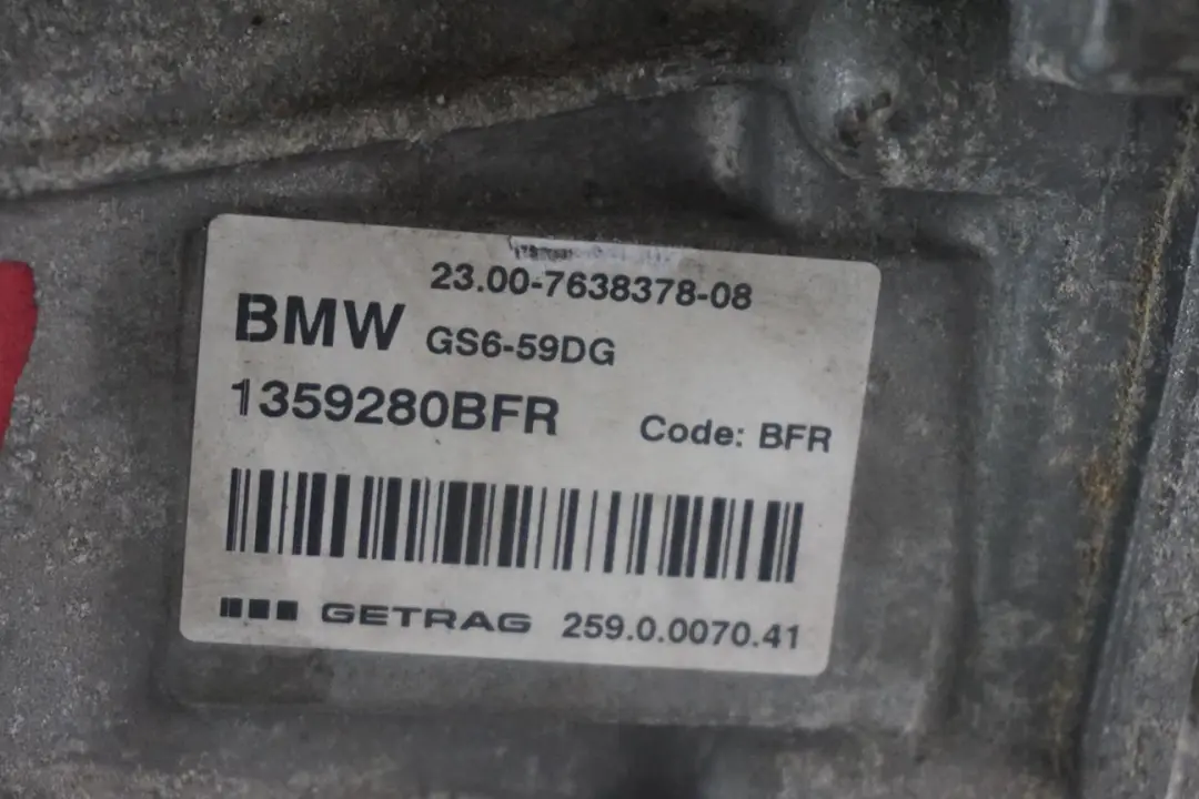 Mini Cooper D F54 F55 F56 Diesel B37 B47 Manual Gearbox BFR DAMAGE - SKU 7638378-1 - Part number 7638378