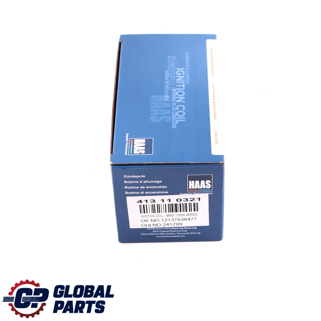 Ignition Coil Haas 413110321 to BMW 1 3 5 Series E81 E87N LCI E90 E91 E92 F10 F11 with Part number 7638477 BMW 1 3 5 Series E81 E87N LCI E90 E91 E92 F10 F11 Ignition Coil Haas 413110321 - SKU 7638477-1 - Part number 7638477