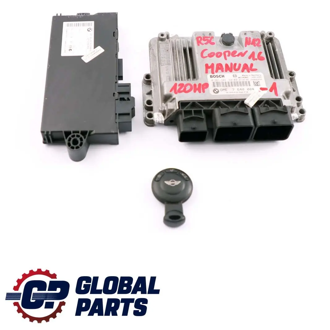 Mini Cooper R55 R56 Petrol N12 1.6 ECU Kit DME CAS3 + Key Manual - SKU 7640004-1 - Part number 7640004