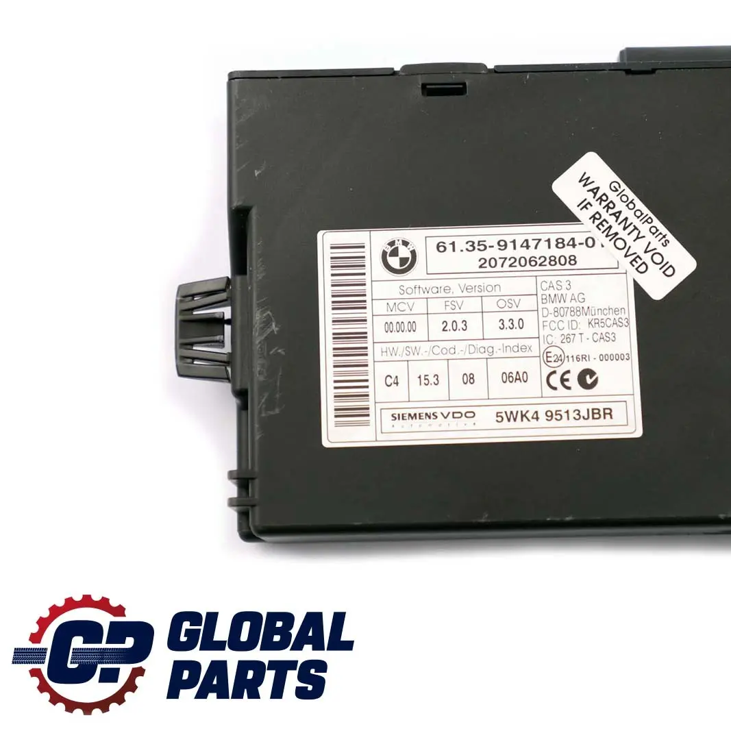 Gasolina N12 1.6 Kit ECU DME CAS3 + Llave Manual para Mini Cooper R55 R56 con número de pieza 7640004 Mini Cooper R55 R56 Gasolina N12 1.6 Kit ECU DME CAS3 + Llave Manual - SKU 7640004-1 - Número de pieza 7640004