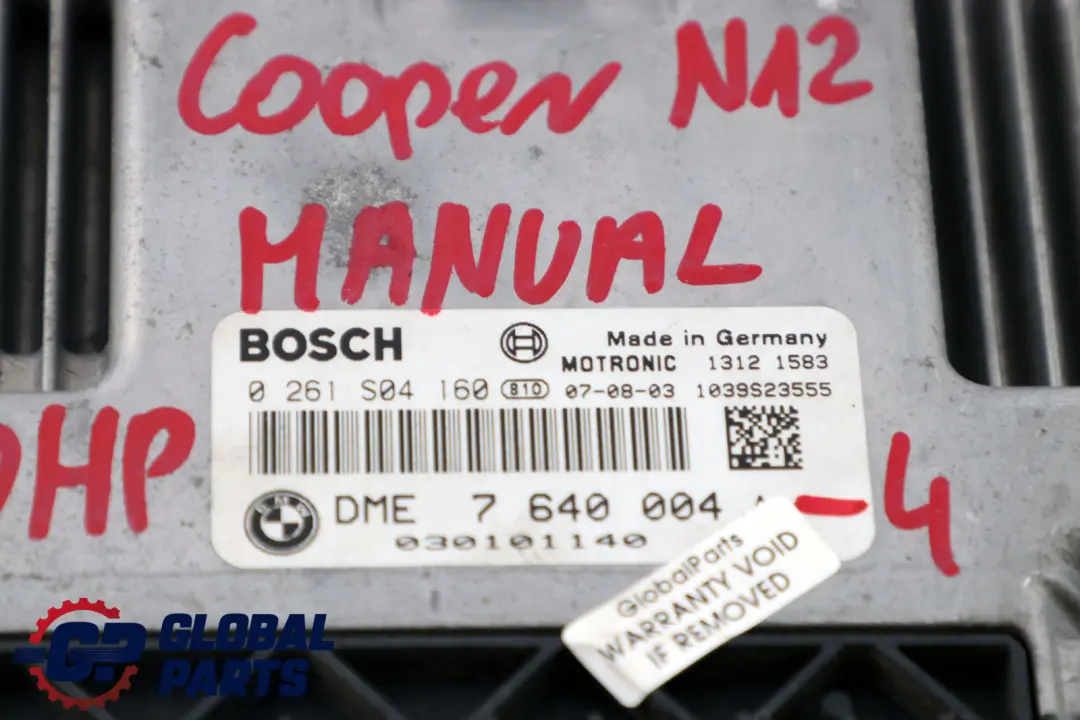 Mini R56 N12 1.6 Komputler Silnika ECU DME - SKU 7640004-4 - Numer Części 7640004