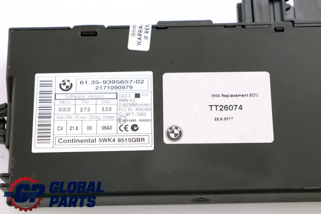 BMW Mini Cooper R55 R56 N12 1.6 Petrol ECU Kit DME CAS3 + Key Automatic - SKU 7640004-6 - Part number 7640004