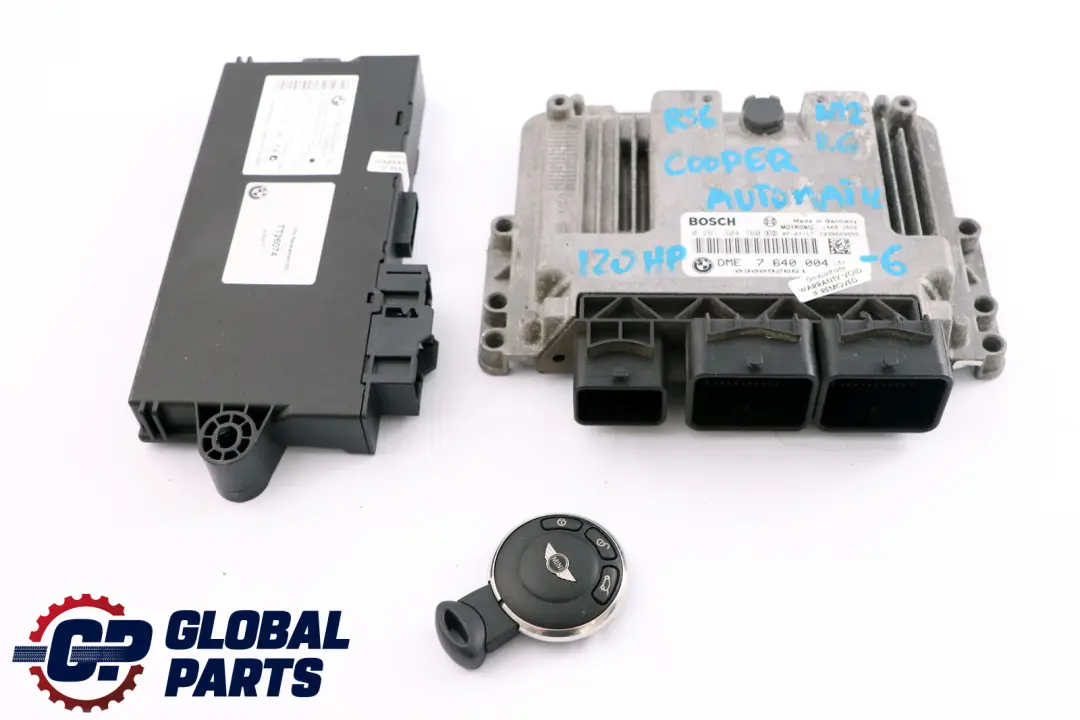 ECU Kit DME CAS3 + Key Automatic to BMW Mini Cooper R55 R56 N12 1.6 Petrol with Part number 7640004 BMW Mini Cooper R55 R56 N12 1.6 Petrol ECU Kit DME CAS3 + Key Automatic - SKU 7640004-6 - Part number 7640004