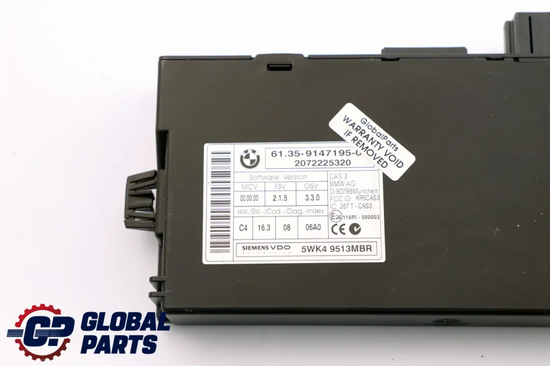 BMW Mini Cooper R55 R56 N12 1.6 120PS Steuergerät DME CAS3 Schlüssel - SKU 7640004-7 - Teilenummer 7640004