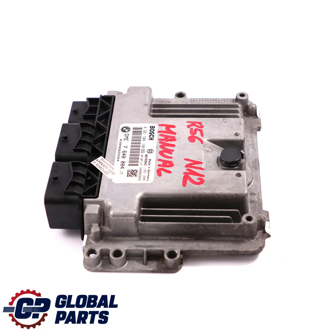 Mini Cooper One R55 R56 Petrol N12 Engine Control Unit DME ECU Manual - SKU 7640004 - Part number 7640004