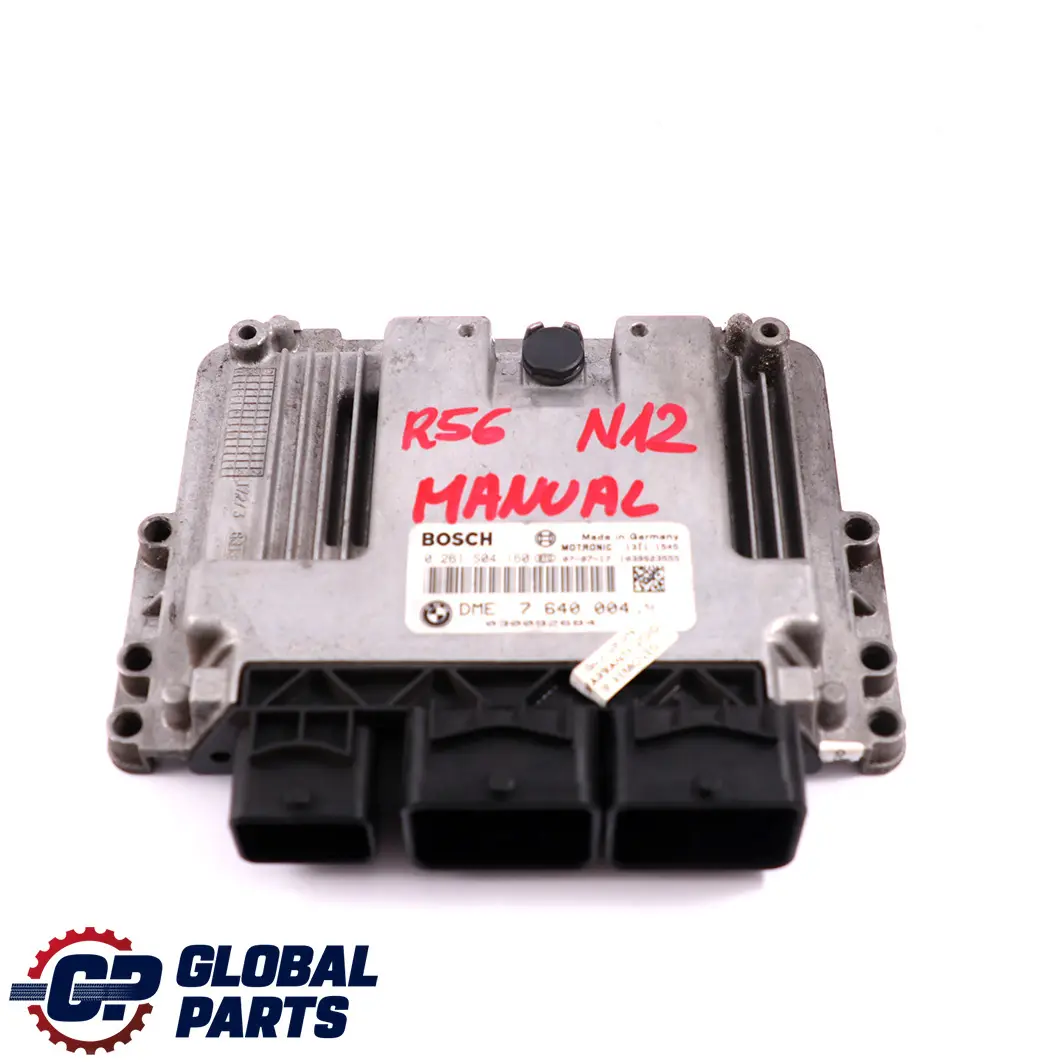 Control Unit DME ECU Manual to Mini Cooper One R55 R56 Petrol N12 Engine with Part number 7640004 Mini Cooper One R55 R56 Petrol N12 Engine Control Unit DME ECU Manual - SKU 7640004 - Part number 7640004
