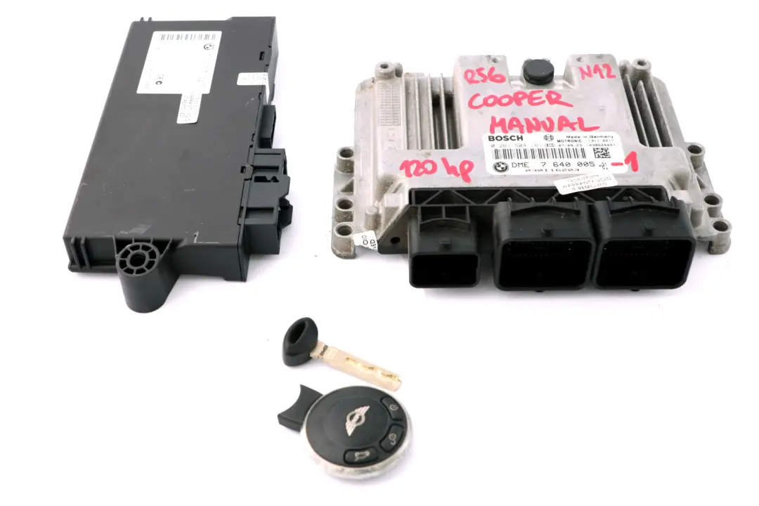 Motorsteuergerät DME CAS3 Schlüssel für Mini Cooper R55 R56 N12 1.6 mit Teilenummer 7640005 Mini Cooper R55 R56 N12 1.6 Motorsteuergerät DME CAS3 Schlüssel - SKU 7640005-1 - Teilenummer 7640005