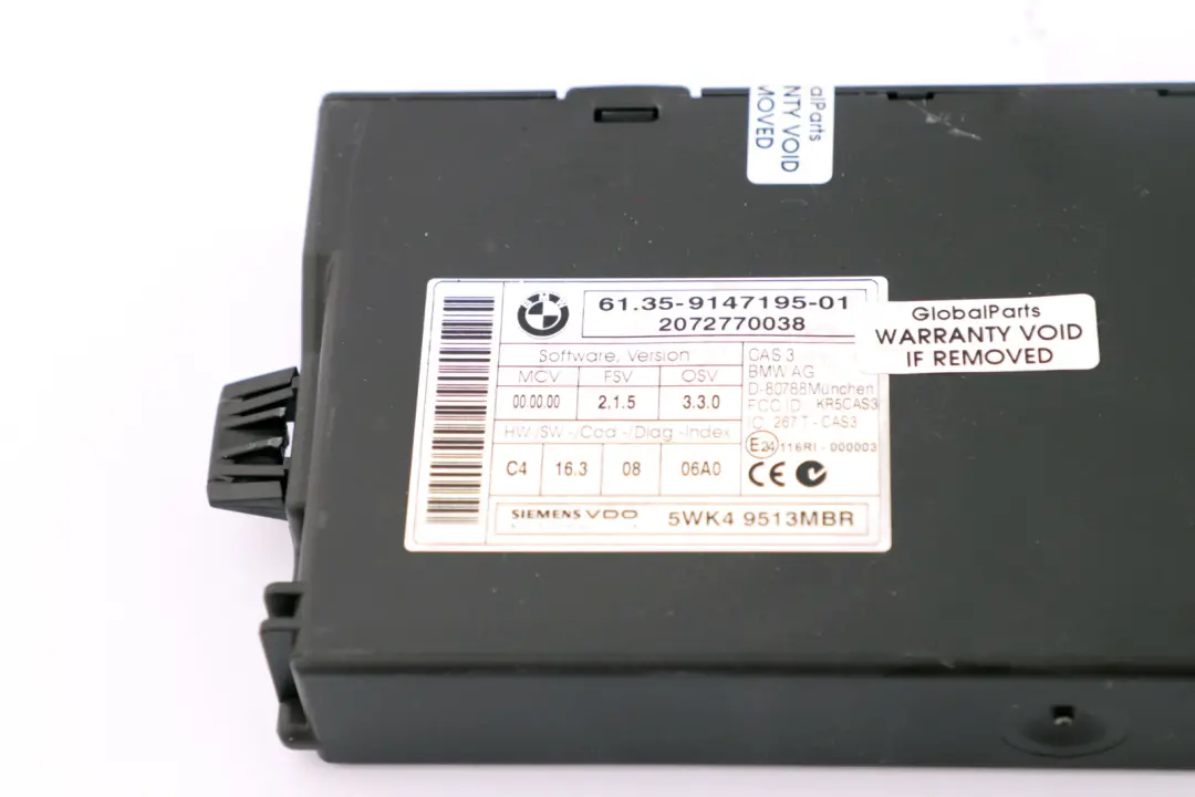 Mini Cooper R55 R56 N12 1.6 Unita Controllo Motore Dme CAS3 Chiave - SKU 7640005-1 - Numero di parte 7640005