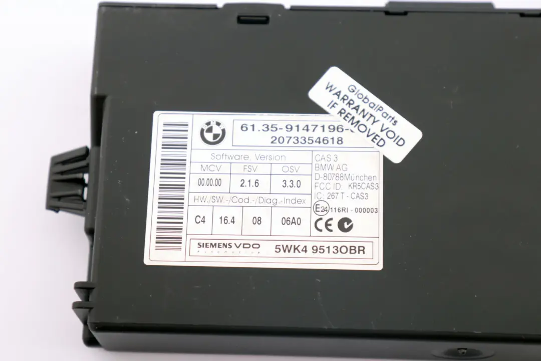 BMW Mini Cooper R56 N12 1.6 120HP Petrol ECU Kit DME CAS3 Keys Manual - SKU 7640005-9 - Part number 7640005