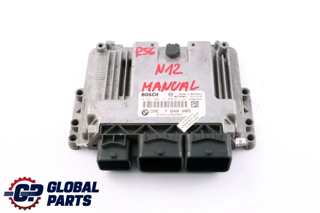 DME Engine Control Unit ECU Mini Cooper R55 R56 R57 Petrol N12 - SKU 7640005 - Part number 7640005