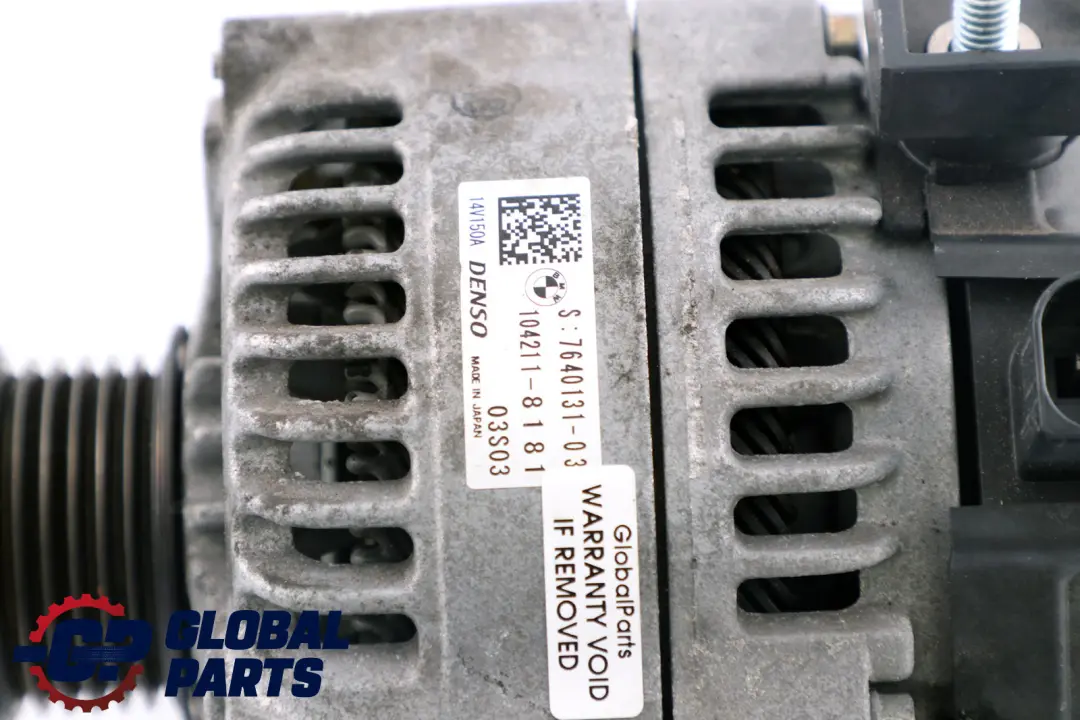 Alternatore Generatore DENSO 150A per BMW F20 LCI F30 F56 con numero di parte 7640132 BMW F20 LCI F30 F56 Alternatore Generatore DENSO 150A - SKU 7640132 - Numero di parte 7640132