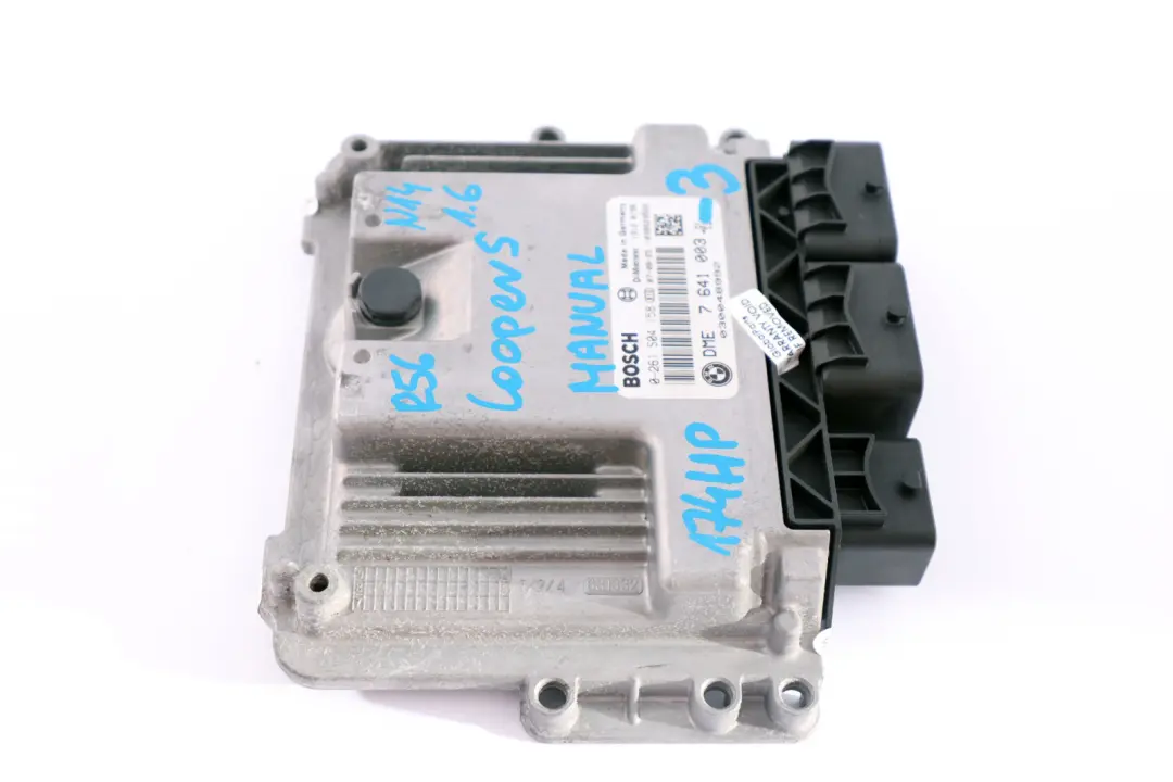 Mini Cooper S R55 R56 R57 N14 1.6 ECU Unité contrôle moteur DME Manuel - SKU 7641003-3 - Numéro de pièce 7641003
