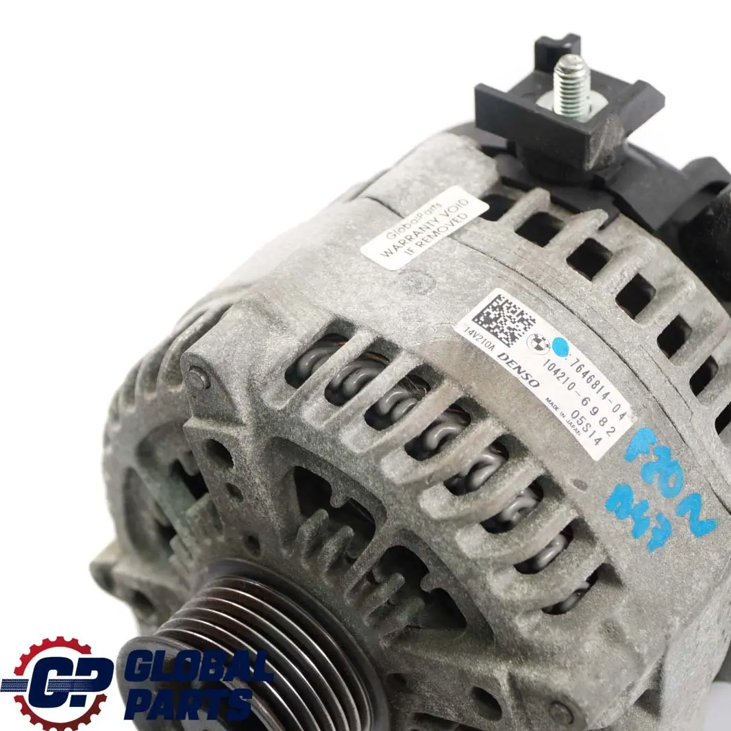 Alternatore Generatore Denso 210A per BMW F10 F20 LCI F30 Diesel con numero di parte 7646814 BMW F10 F20 LCI F30 Diesel Alternatore Generatore Denso 210A - SKU 7646814 - Numero di parte 7646814