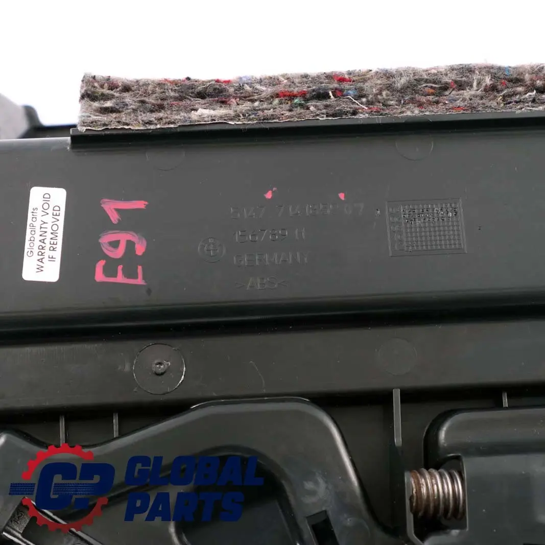 BMW 3 Series E91 Support Warning Triangle Trunk Trim Cover Tool Box Towing Hitch - SKU 77141859 - Part number 7141859