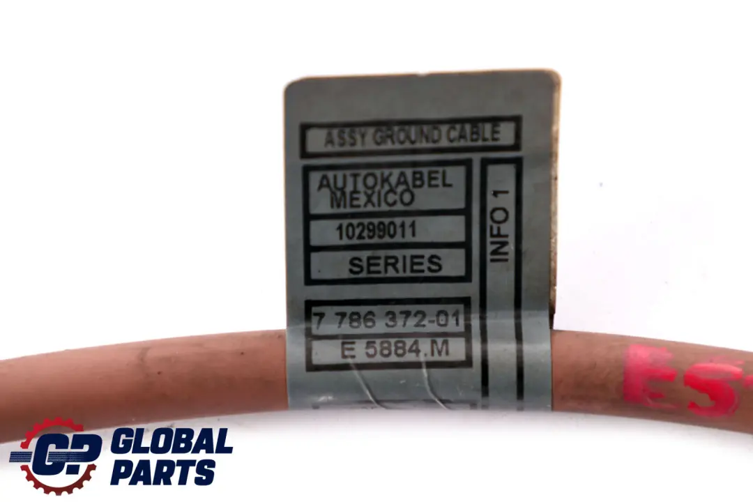 M57 Cable de tierra Cable de la batería 1242 para BMW X5 E53 3.0d con número de pieza 7786372 BMW X5 E53 3.0d M57 Cable de tierra Cable de la batería 1242 - SKU 7786372 - Número de pieza 7786372