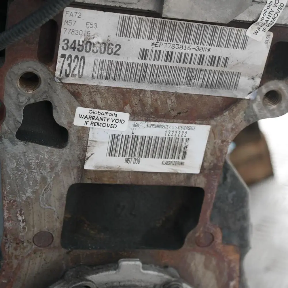 M57 Moteur Complet 306D1 184CV avec 105km, GARANTIE pour BMW X5 Serie E53 3.0d Diesel à propos du numéro de pièce 7787031 BMW X5 Serie E53 3.0d Diesel M57 Moteur Complet 306D1 184CV avec 105km, GARANTIE - SKU 7787031-1 - Numéro de pièce 7787031