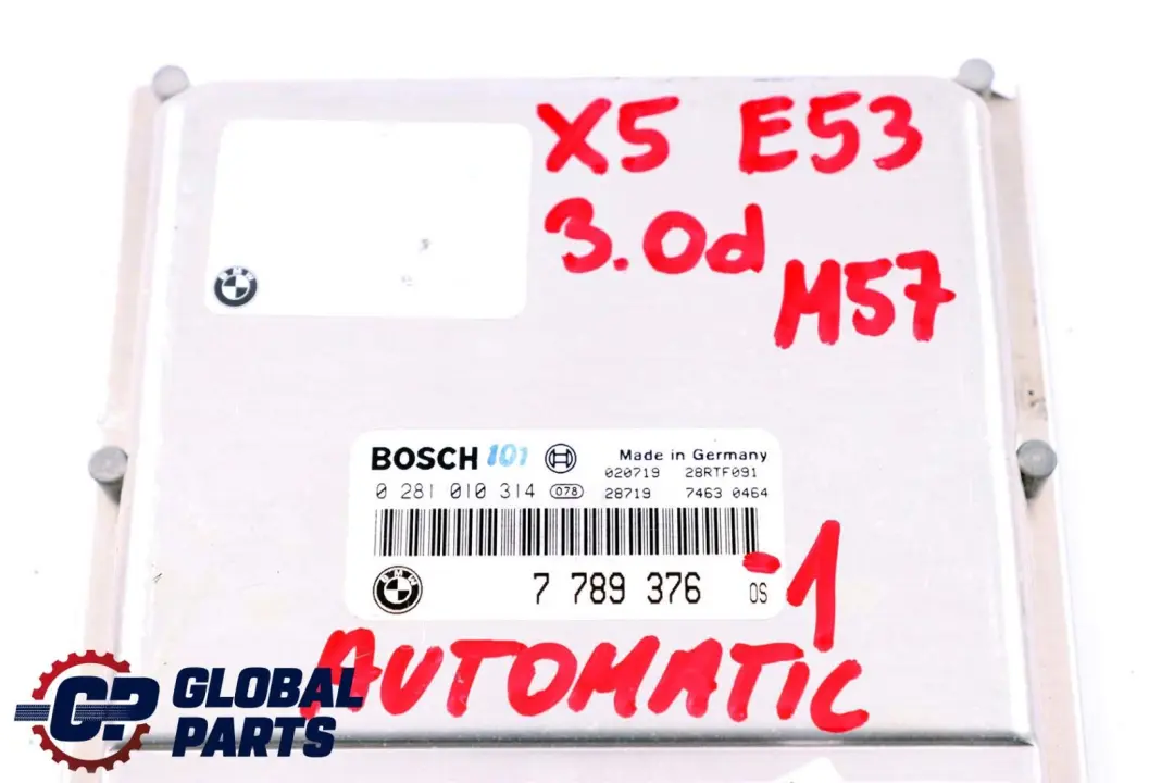 M57 184HP ECU Steuergerät DDE EWS3 Schlüssel Automatik für BMW X5 E53 3.0d mit Teilenummer 7789376 BMW X5 E53 3.0d M57 184HP ECU Steuergerät DDE EWS3 Schlüssel Automatik - SKU 7789376-1 - Teilenummer 7789376
