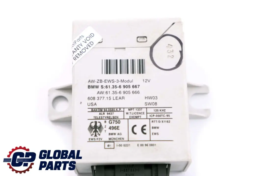 BMW 3 Series E46 330d Diesel M57 184HP ECU Kit DDE EWS3 + Key Manual - SKU 7789376-2 - Part number 7789376