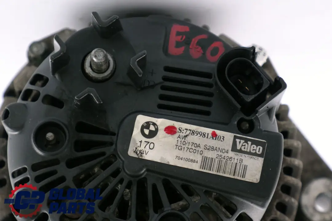  BMW5 7 E60 E61 E65 E66 Diesel Alternador 170A - SKU 7789981 - Número de pieza 7789981