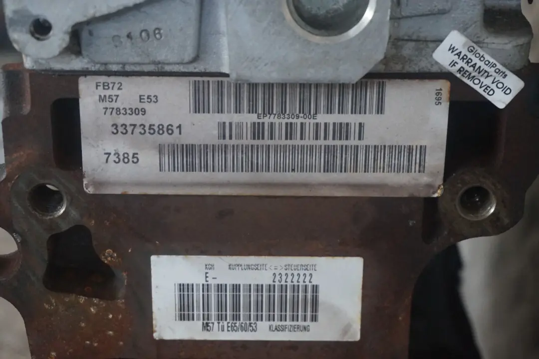 BMW X5 er E53 3.0d M57N Diesel 306D2 Nackter Motor 218PS 129 000km, GARANTIE - SKU 7790147 - Teilenummer 7790147