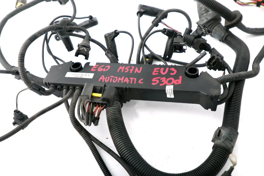 BMW 5 Series E60 E61 Diesel M57N 530d Wiring Loom Harness Engine Automatic - SKU 7790173 - Part number 7571952