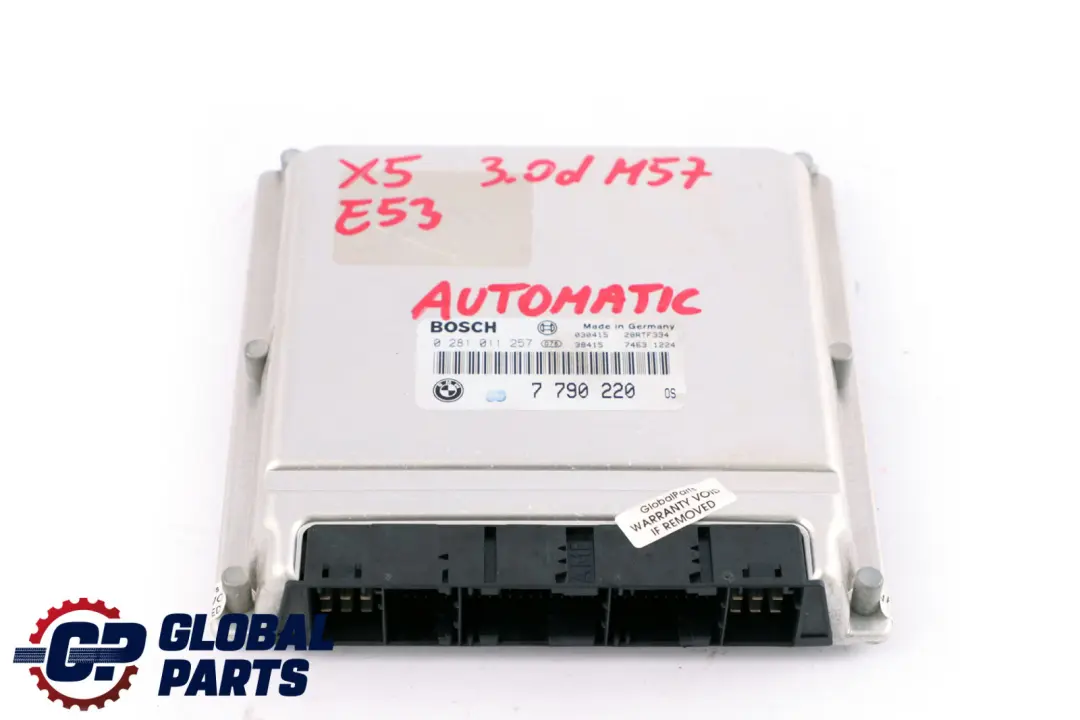 M57 Basic DDE Control Unit DDE Automatic to BMW E39 525d 530d E53 3.0d with Part number 7790220 BMW E39 525d 530d E53 3.0d M57 Basic DDE Control Unit DDE Automatic - SKU 7790220 - Part number 7790220