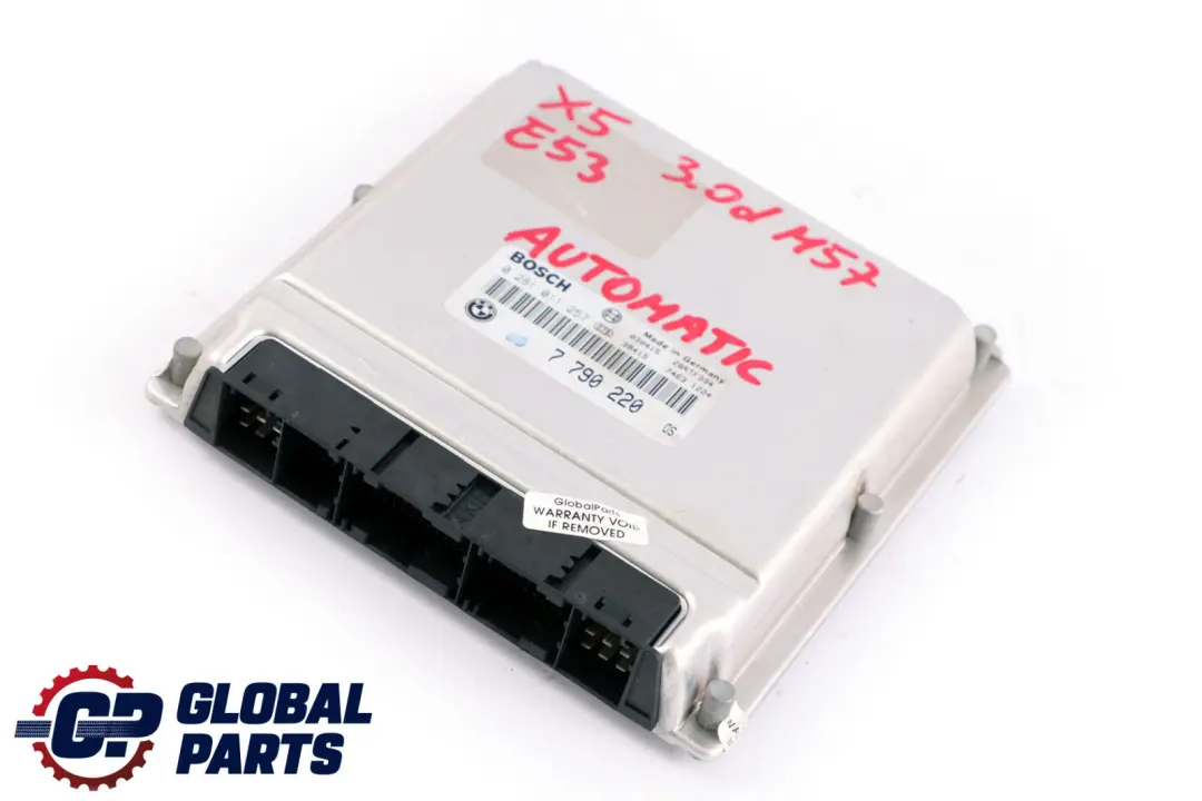 M57 ECU Steuergerät DDE Automatik für BMW E39 525d 530d E53 3.0d mit Teilenummer 7790220 BMW E39 525d 530d E53 3.0d M57 ECU Steuergerät DDE Automatik - SKU 7790220 - Teilenummer 7790220