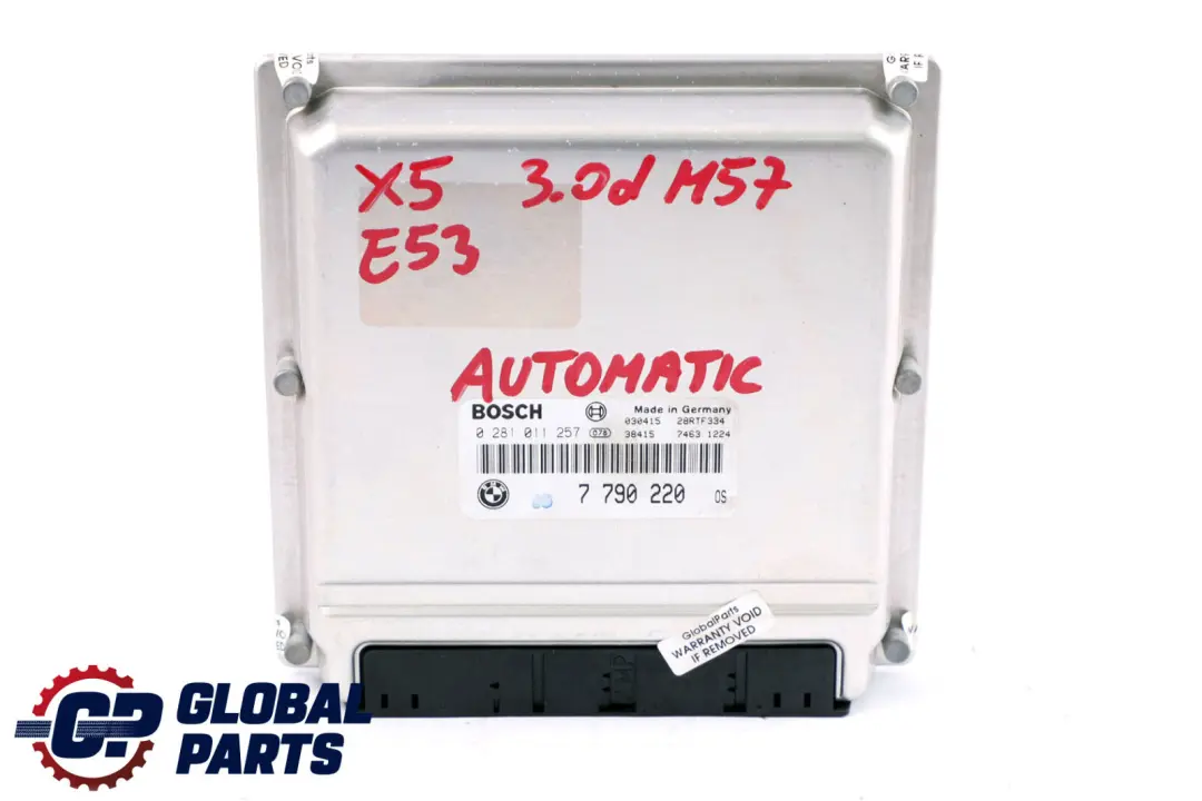 M57 Basic DDE Control Unit DDE Automatic to BMW E39 525d 530d E53 3.0d with Part number 7790220 BMW E39 525d 530d E53 3.0d M57 Basic DDE Control Unit DDE Automatic - SKU 7790220 - Part number 7790220