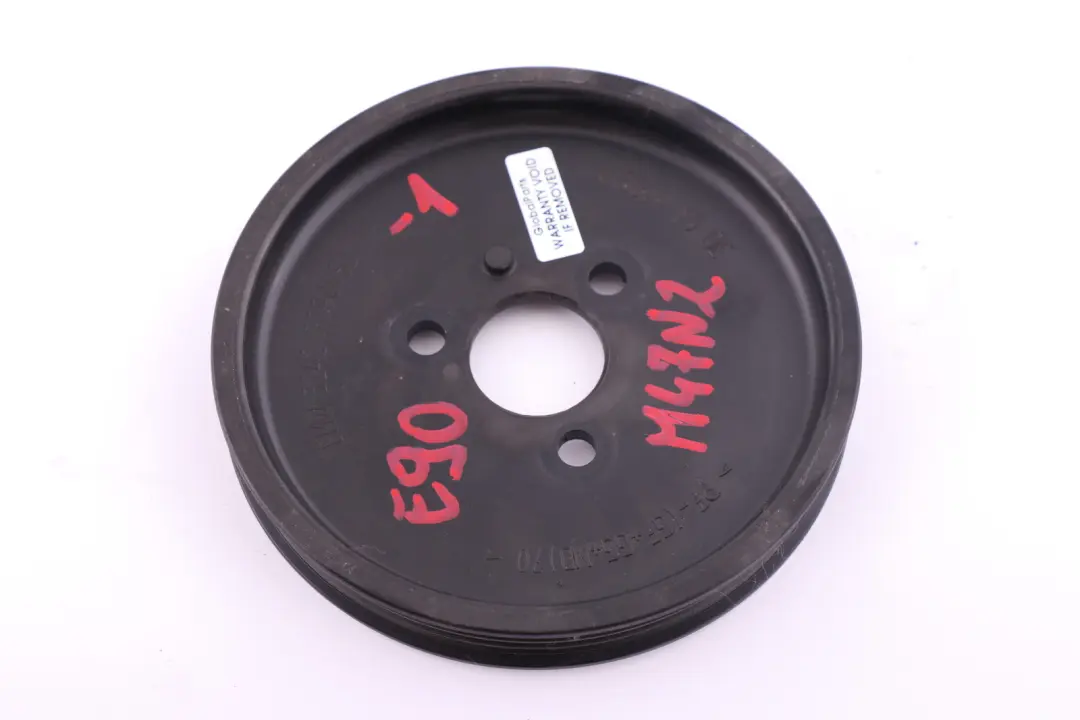 Poulie M47N2 Pompe De Direction Assistée pour BMW E87 E90 E91 Diesel à propos du numéro de pièce 7790453 BMW E87 E90 E91 Diesel Poulie M47N2 Pompe De Direction Assistée - SKU 7790453-1 - Numéro de pièce 7790453