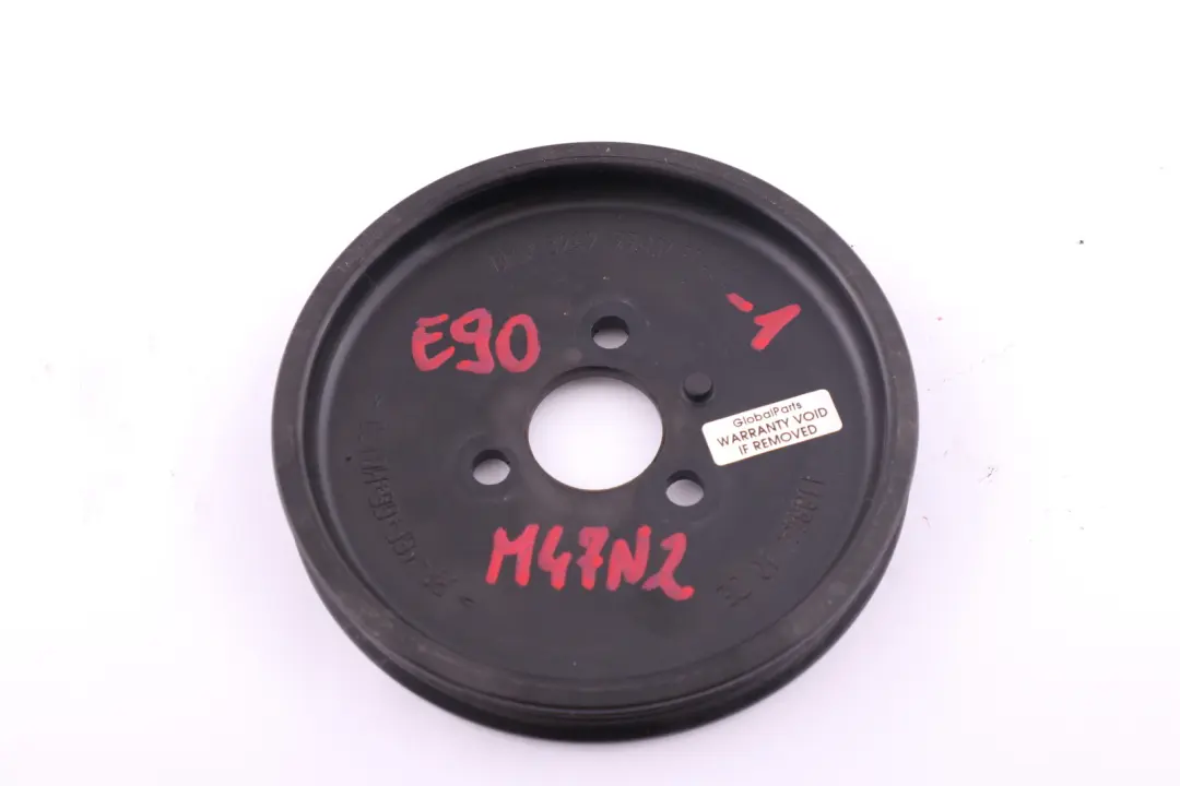 M47N2 Pulley Power Steering Pump to BMW 1 3 Series E87 E90 E91 Diesel with Part number 7790453 BMW 1 3 Series E87 E90 E91 Diesel M47N2 Pulley Power Steering Pump - SKU 7790453 - Part number 7790453