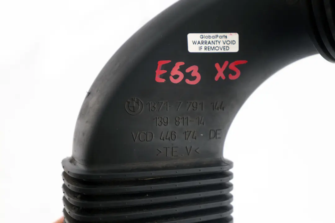 BMW E53 Panel De admision De aire conducto De goma Bota - SKU 7791144 - Número de pieza 7791144
