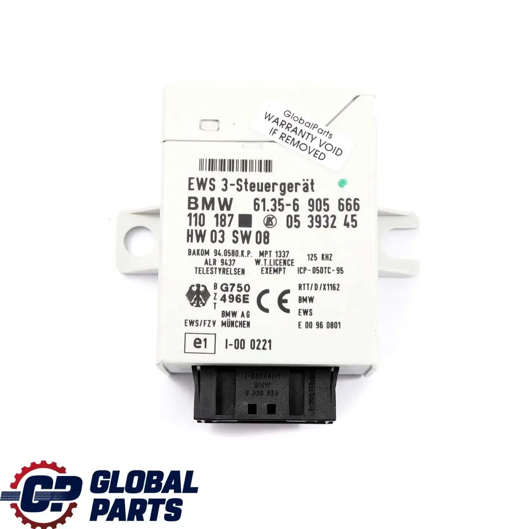 BMW E46 320d Diesel Engine M47N 150HP ECU Kit DDE EWS3 + Key Automatic - SKU 7791190-1 - Part number 7791190