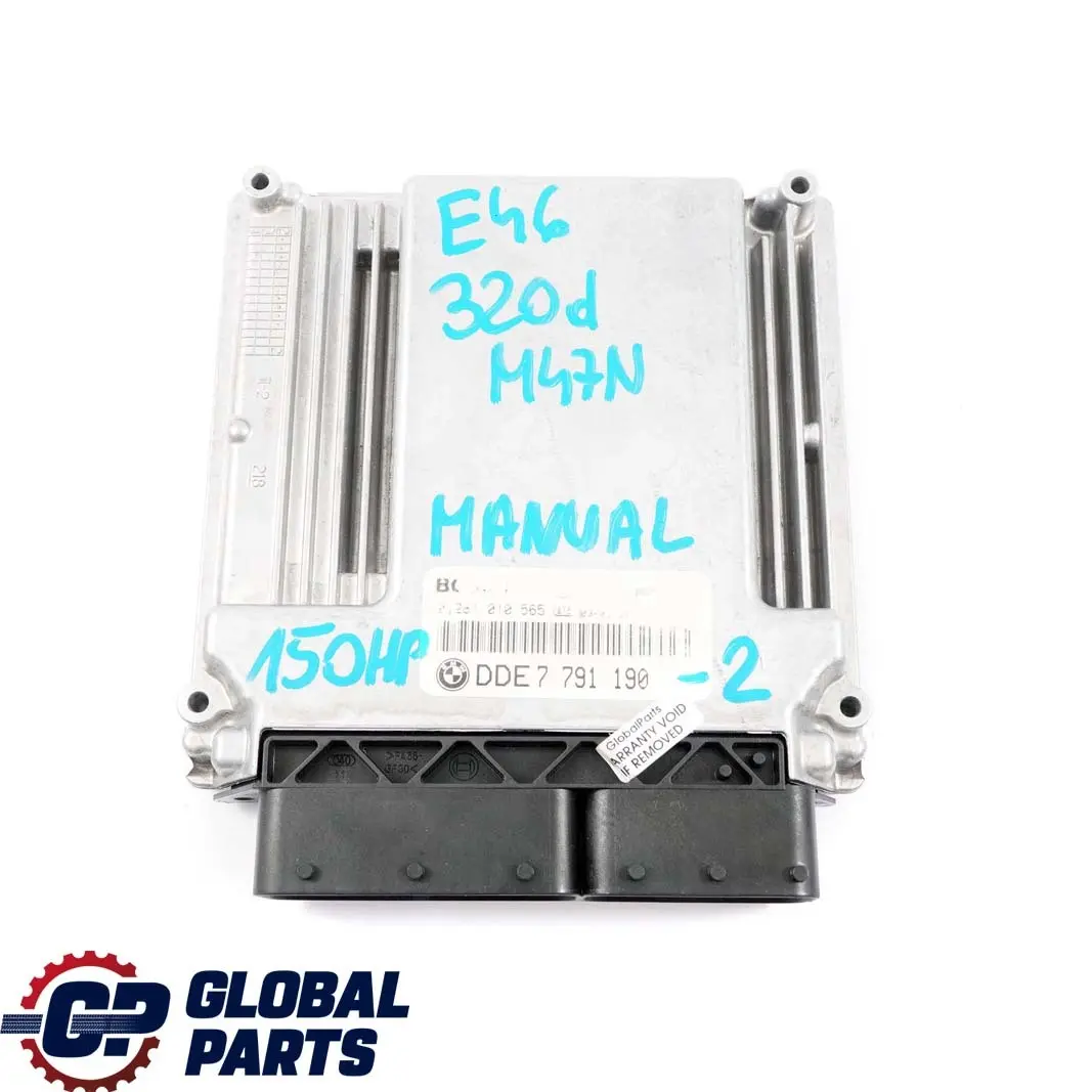 M47N 150PS ECU Steuergerät DDE EWS3 + Schlüssel für BMW 3 E46 320d Diesel mit Teilenummer 7791190 BMW 3 E46 320d Diesel M47N 150PS ECU Steuergerät DDE EWS3 + Schlüssel - SKU 7791190-2 - Teilenummer 7791190