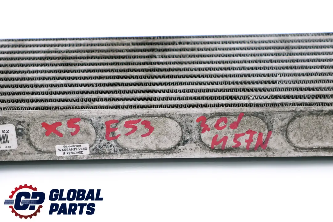 M57N 3.0d Diesel Enfriador de aire de carga Intercooler para BMW Serie X5 E53 con número de pieza 7791231 BMW Serie X5 E53 M57N 3.0d Diesel Enfriador de aire de carga Intercooler - SKU 7791231 - Número de pieza 7791231