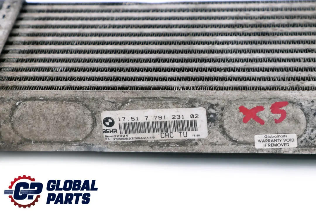 BMW X5 Serie E53 M57N 3.0d Diesel Raffreddatore aria carica Intercooler - SKU 7791231 - Numero di parte 7791231