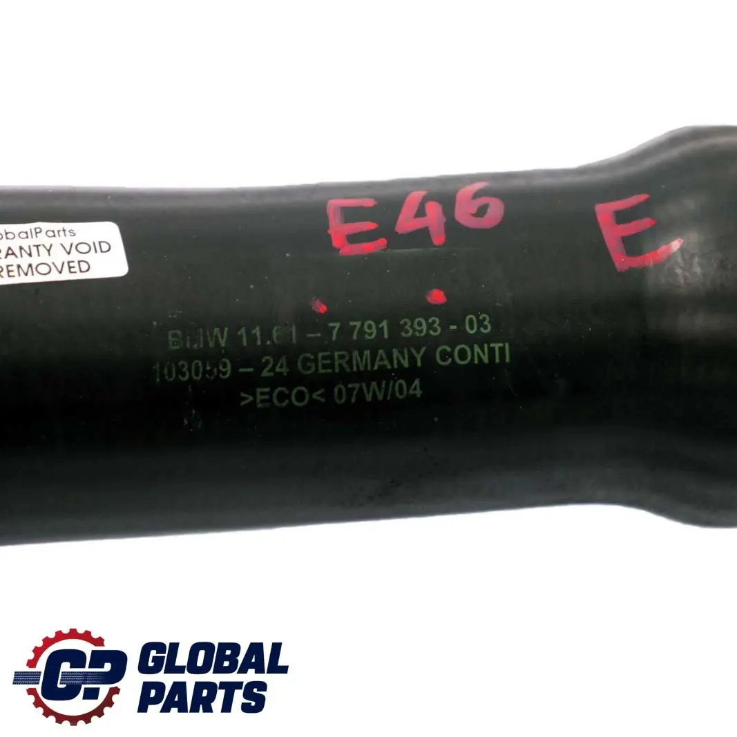 BMW 3 er E46 M47N Ansaugschlauch Ladeluftrohr Ladeluftleitung - SKU 7791393 - Teilenummer 7791393