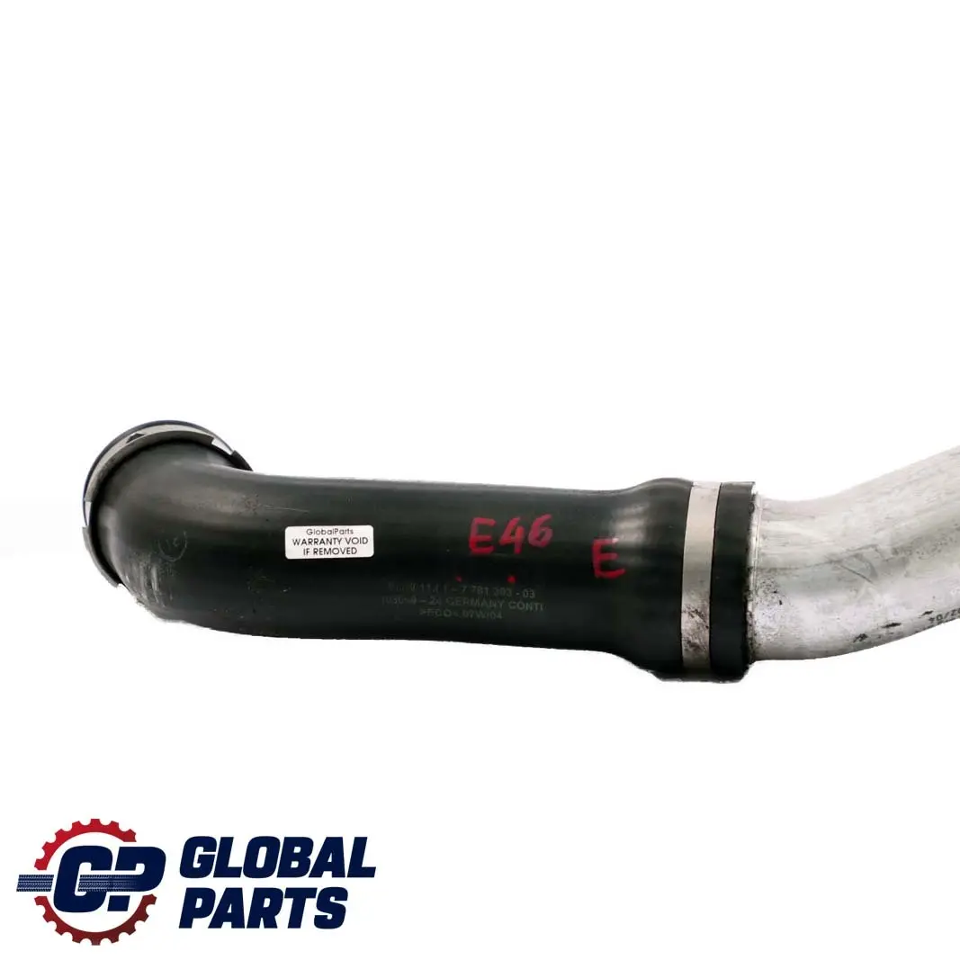 M47N Manguera De aire De Carga Enfriador De Admision para BMW E46 con número de pieza 7791393 BMW E46 M47N Manguera De aire De Carga Enfriador De Admision - SKU 7791393 - Número de pieza 7791393