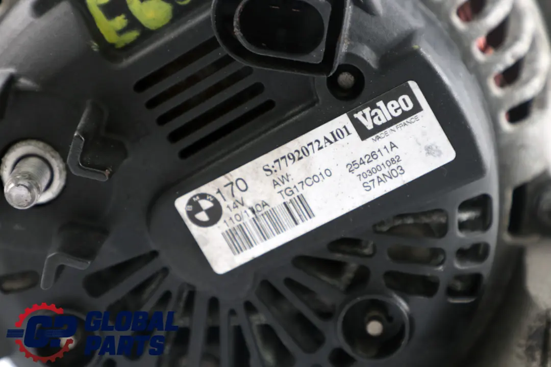 BMW 5 7 er E60 E61 E65 Kompakt Generator VALEO 170A - SKU 7792072 - Teilenummer 7792072