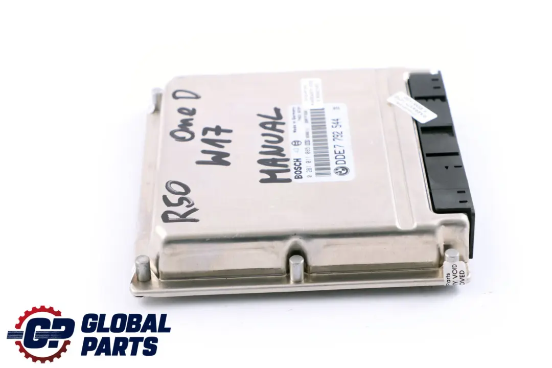 W17 1ND 88HP Motore ECU Unità di controllo DDE Manuale Mini One D Diesel - SKU 7792544 - Numero di parte 7792544