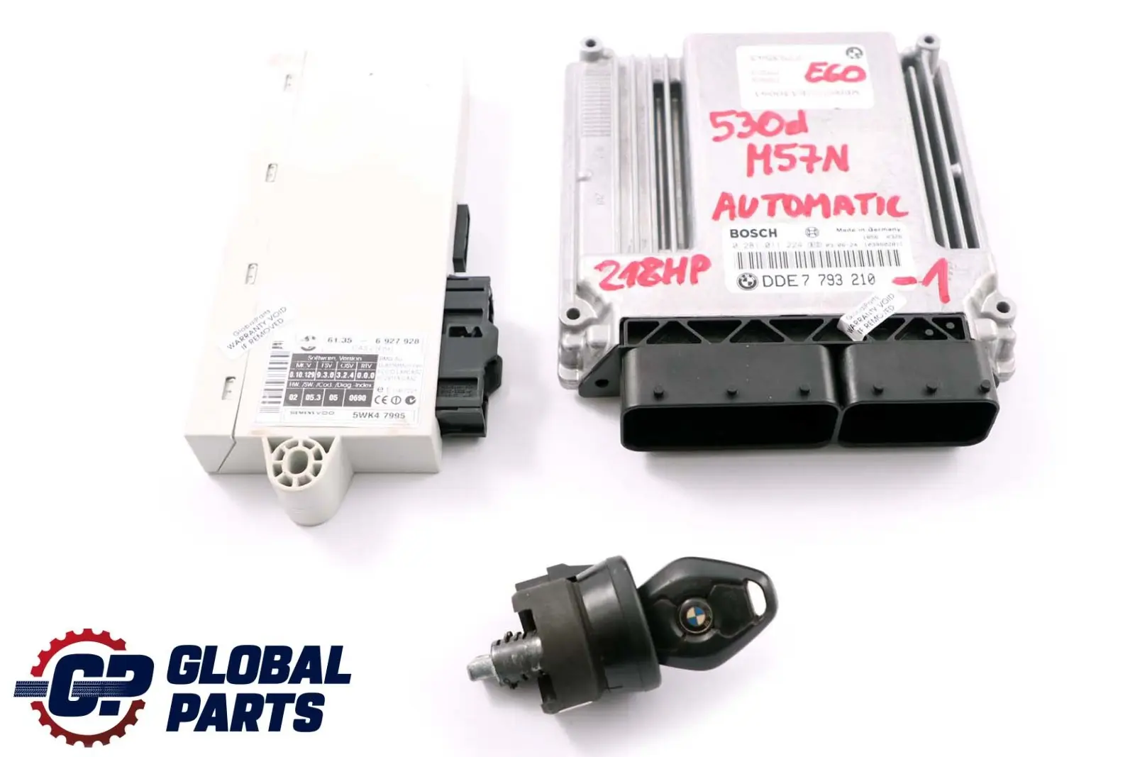 BMW 5 er E60 E61 530d M57N 218PS Grundsteuergerät DDE 7793210 CAS2 + Schlüssel