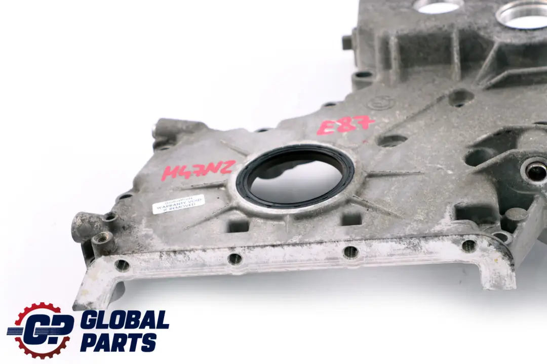 BMW E87 E90 E91 M47N2 Couvercle inférieur carter distribution manivelle - SKU 7794136 - Numéro de pièce 7790427