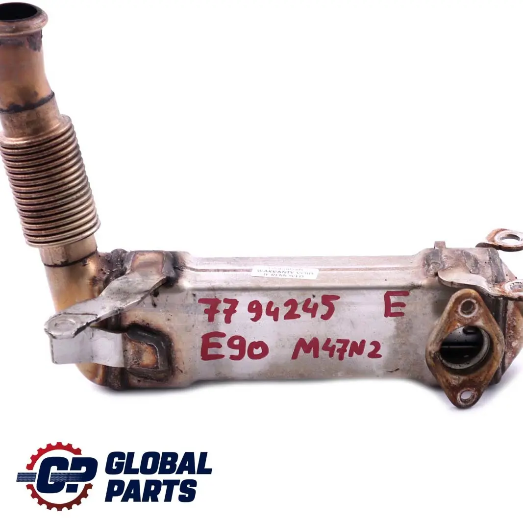 M47N2 M57N2 EGR Exhaust Gas Cooler 7790065 to BMW E60 E87 E90 E91 with Part number 7794245 BMW E60 E87 E90 E91 M47N2 M57N2 EGR Exhaust Gas Cooler 7790065 - SKU 7794245 - Part number 7794245