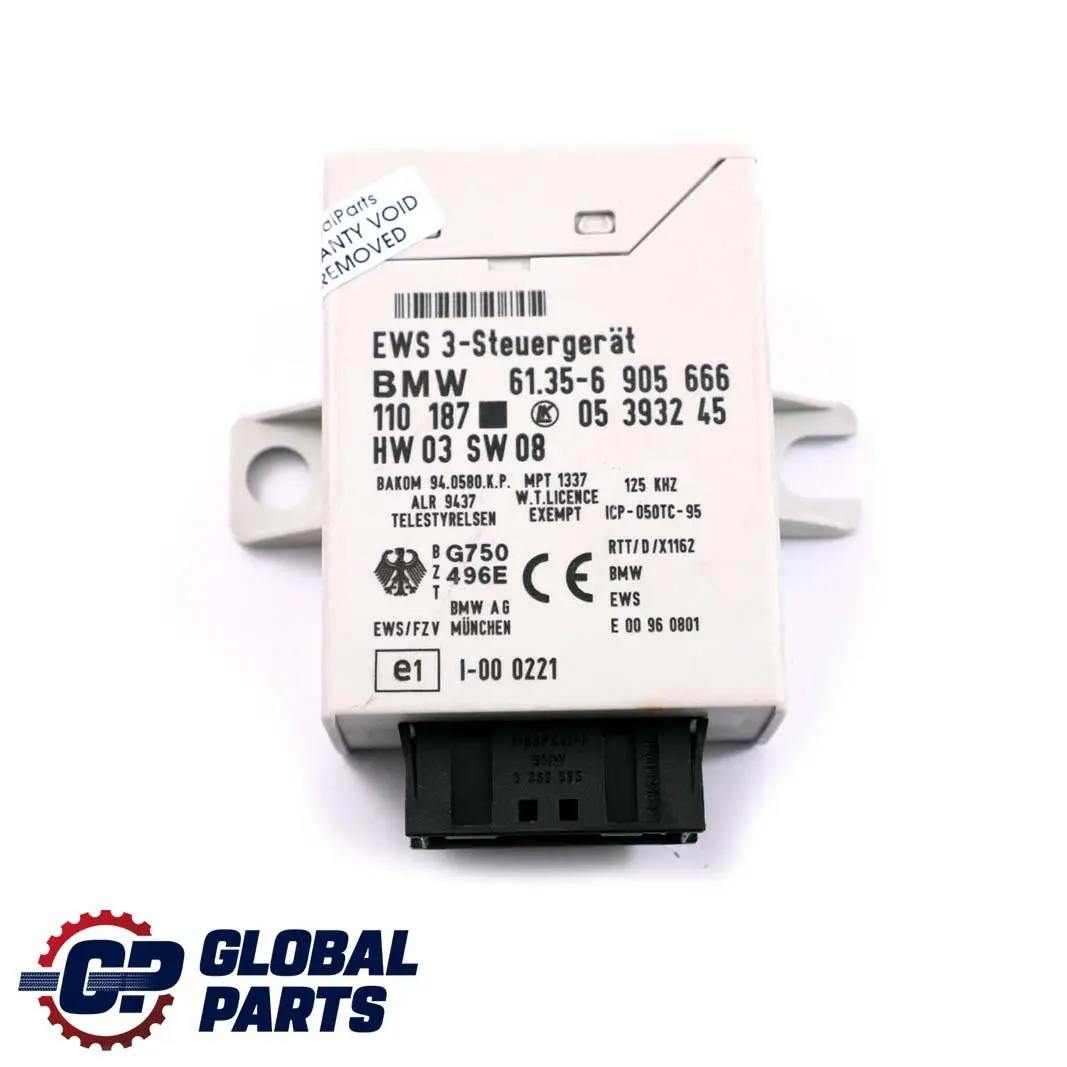 BMW 3 Series E46 320d Diesel M47N 150HP ECU Kit DDE + EWS3 + Key Manual - SKU 7794582-1 - Part number 7794582