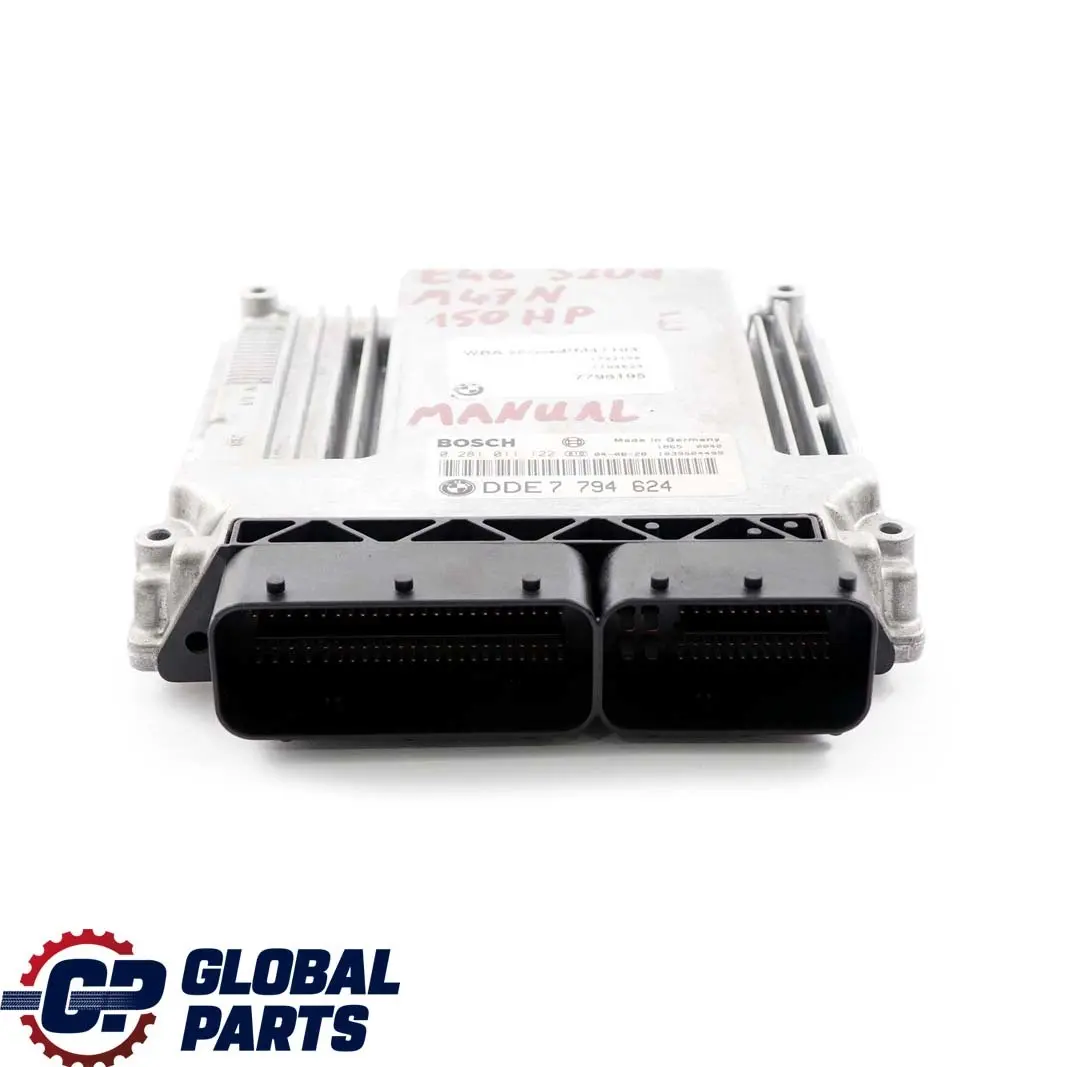 BMW E46 320d Diesel M47N 150HP ECU Engine Control Unit DDE Manual - SKU 7794624 - Part number 7794624