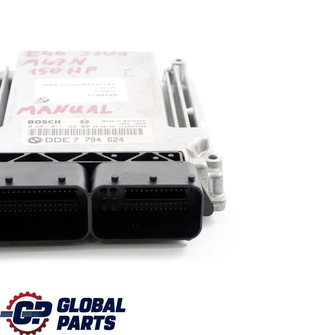 M47N 150PS ECU Steuergerät DDE 7794582 Schaltgetrieb für BMW E46 320d Diesel Motor mit Teilenummer 7794624 BMW E46 320d Diesel Motor M47N 150PS ECU Steuergerät DDE 7794582 Schaltgetrieb - SKU 7794624 - Teilenummer 7794624