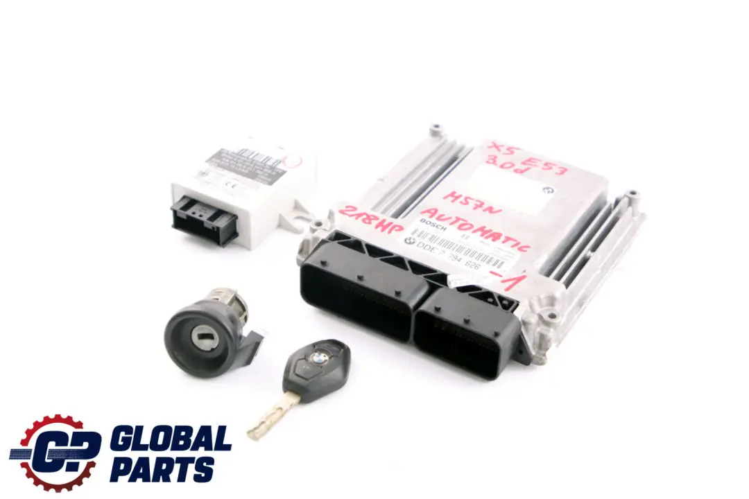 BMW X5 E53 3.0D M57N 218HP Zestaw ECU DDE + EWS3 + Klucz Automat - SKU 7794626-1 - Numer Części 7794626
