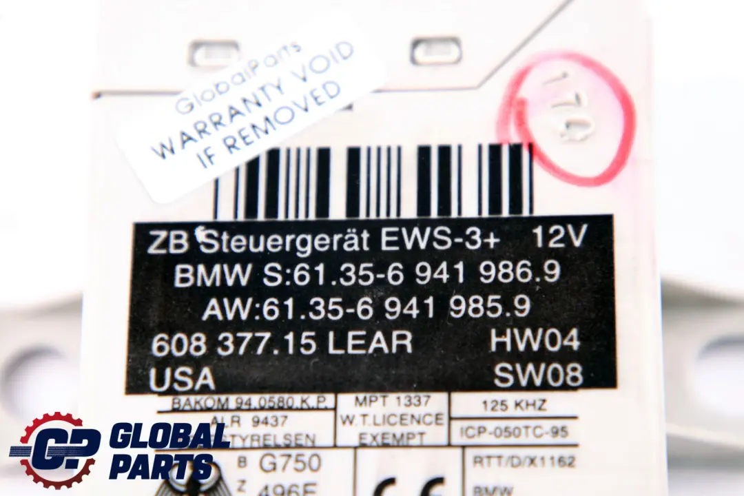 BMW X5 E53 3.0D M57N 218HP Zestaw ECU DDE + EWS3 + Klucz Automat - SKU 7794626-1 - Numer Części 7794626
